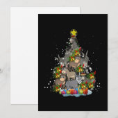 Kerstboom Ezel Grappige Ezel Liefhebber Cadeaus Xm Feestdagenkaart (Voorkant / Achterkant)