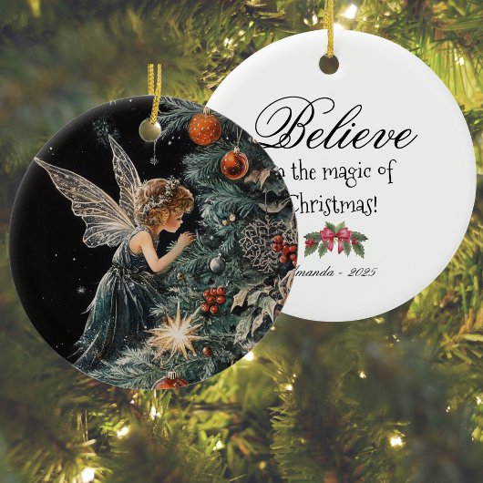 Kerstboom Fairy Angel Ornament - Gepersonaliseerd