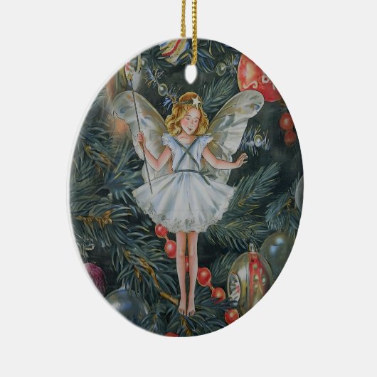 Kerstboom Fairy Ornament, gepersonaliseerd Keramisch Ornament (Rechts)