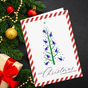 Kerstboom Familie Foto Vliegsport Gezelschap Kaart