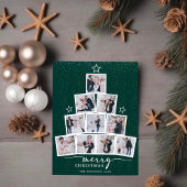 Kerstboom Familie Fotocollage Feestdagenkaart