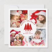 Kerstboom Familiefoto's Sjabloon (Voorkant)