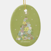 Kerstboom Familienaam Ornament Keepsake (Achterkant)