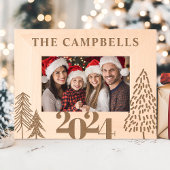 Kerstboom Familienaam Vakantie Keepsake Gegraveerde Lijstjes