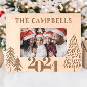 Kerstboom Familienaam Vakantie Keepsake Gegraveerde Lijstjes