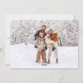 Kerstboom Faux Glitter 2 Foto Kerstmis Feestdagenkaart (Achterkant)