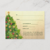 kerstboom Faux Gold Foil | Cadeaubon Kortingskaartje (Achterkant)