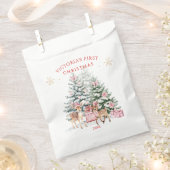 Kerstboom Fawn Baby's eerste kerst Bedankzakje (Geknipt)