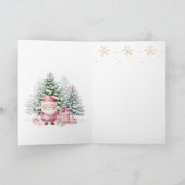 Kerstboom Fawn Baby's eerste kerst Kaart (Binnen)