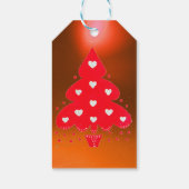 KERSTBOOM FEEST ORANJE CADEAULABEL (Achterkant)