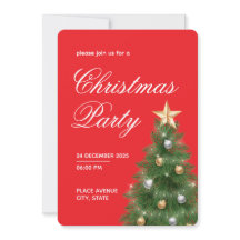 Kerstboom Feest Uitnodiging