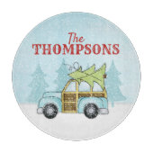 Kerstboom-feestdag winterherfst snijplank (Voorkant)