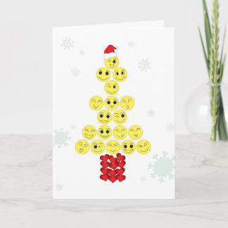 kerstboom feestdagen kaart