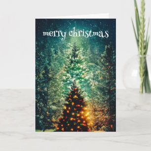 Kerstboom Feestdagen Kaart