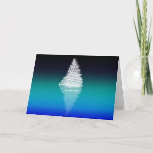 kerstboom feestdagen kaart (Voorkant)