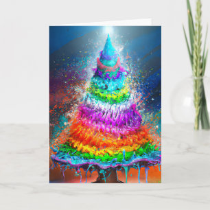 kerstboom feestdagen kaart