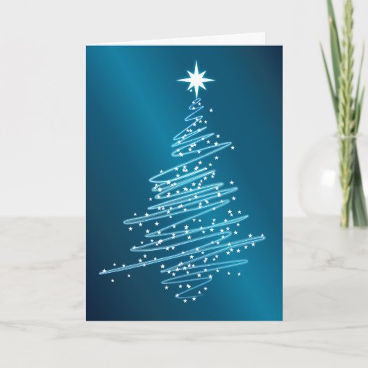 Kerstboom Feestdagen Kaart (Voorkant)