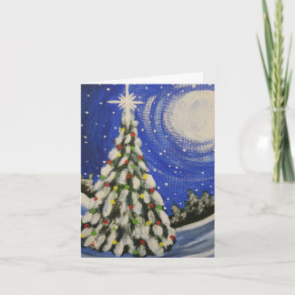 Kerstboom Feestdagen Kaart