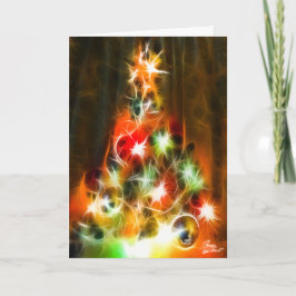 kerstboom feestdagen kaart