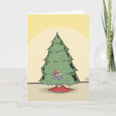 Kerstboom Feestdagen Kaart (Voorkant)