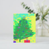 kerstboom feestdagenkaart (Staand voorkant)