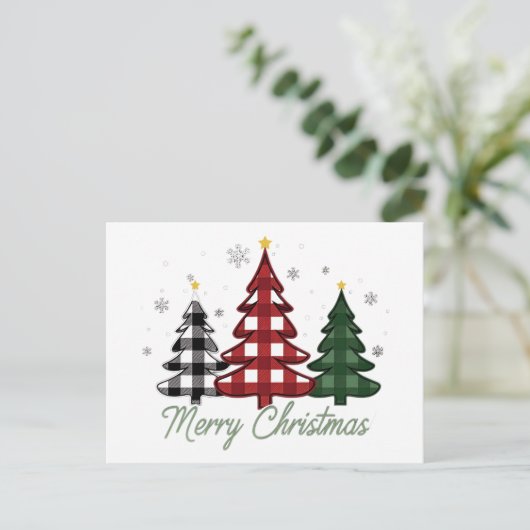 kerstboom feestdagenkaart (Staand voorkant)