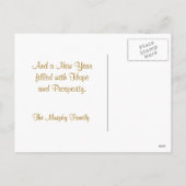 kerstboom feestdagenkaart (Achterkant)