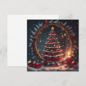 kerstboom feestdagenkaart (Voorkant / Achterkant)