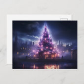 kerstboom feestdagenkaart (Voorkant / Achterkant)