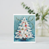 kerstboom feestdagenkaart (Staand voorkant)