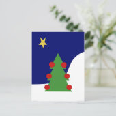 kerstboom feestdagenkaart (Staand voorkant)