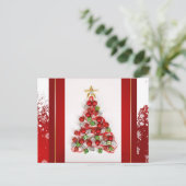 kerstboom feestdagenkaart (Staand voorkant)