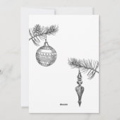 kerstboom feestdagenkaart (Achterkant)