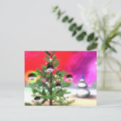 kerstboom feestdagenkaart (Staand voorkant)