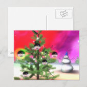 kerstboom feestdagenkaart (Voorkant / Achterkant)