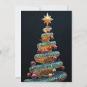 kerstboom feestdagenkaart (Achterkant)