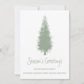 Kerstboom Feestdagenkaart (Voorkant)