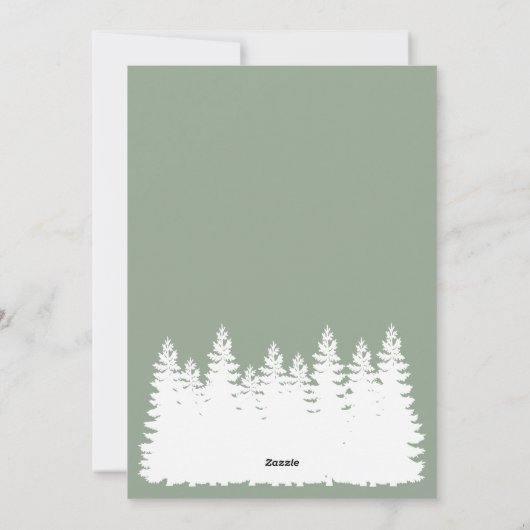 Kerstboom Feestdagenkaart (Achterkant)