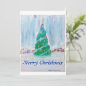 kerstboom! feestdagenkaart (Staand voorkant)