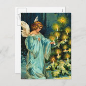 kerstboom feestdagenkaart (Voorkant / Achterkant)