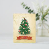 kerstboom feestdagenkaart (Staand voorkant)