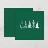 Kerstboom feestdagenkaart (Voorkant / Achterkant)