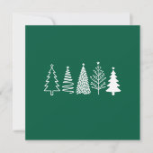 Kerstboom feestdagenkaart (Voorkant)