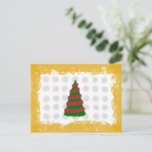kerstboom feestdagenkaart (Staand voorkant)