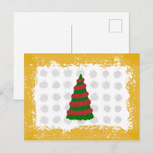 kerstboom feestdagenkaart (Voorkant / Achterkant)