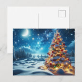 Kerstboom Feestdagenkaart (Voorkant / Achterkant)