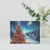 Kerstboom Feestdagenkaart (Staand voorkant)