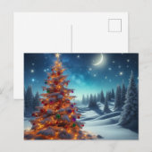 Kerstboom Feestdagenkaart (Voorkant / Achterkant)