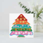 kerstboom feestdagenkaart (Staand voorkant)