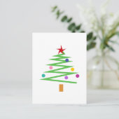 kerstboom feestdagenkaart (Staand voorkant)